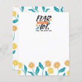 イザヤ語ではない恐怖の聖句の感動的デザイン (正面/裏面)