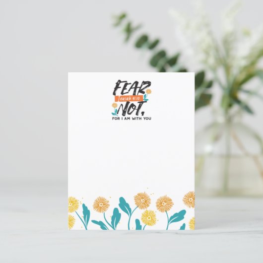 イザヤ語ではない恐怖の聖句の感動的デザイン (スタンド正面)