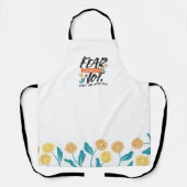 イザヤ語ではない恐怖の聖句の感動的デザイン エプロン (正面)