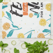 イザヤ語ではない恐怖の聖句の感動的デザイン キッチンタオル (折り畳み)