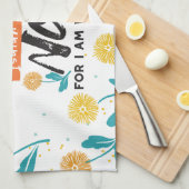 イザヤ語ではない恐怖の聖句の感動的デザイン キッチンタオル (四つ折り)