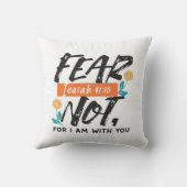 イザヤ語ではない恐怖の聖句の感動的デザイン クッション (裏面)