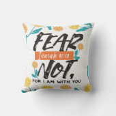 イザヤ語ではない恐怖の聖句の感動的デザイン クッション (裏面)