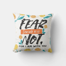 イザヤ語ではない恐怖の聖句の感動的デザイン クッション