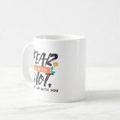 イザヤ語ではない恐怖の聖句の感動的デザイン コーヒーマグカップ (正面左)