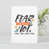 イザヤ語ではない恐怖の聖句の感動的デザイン シーズンカード (スタンド正面)