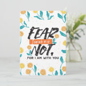 イザヤ語ではない恐怖の聖句の感動的デザイン シーズンカード (スタンド正面)