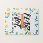 イザヤ語ではない恐怖の聖句の感動的デザイン ジグソーパズル (横)