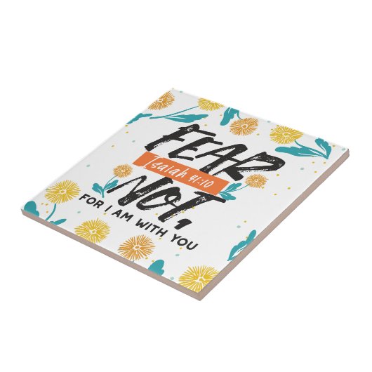 イザヤ語ではない恐怖の聖句の感動的デザイン タイル (側面)