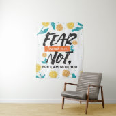 イザヤ語ではない恐怖の聖句の感動的デザイン タペストリー (インサイチュ)