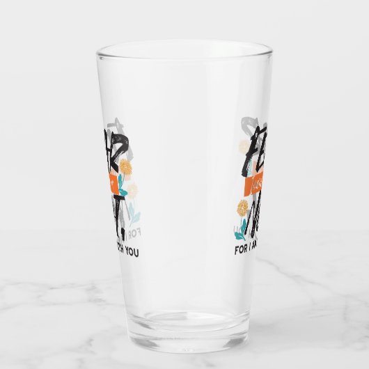 イザヤ語ではない恐怖の聖句の感動的デザイン タンブラーグラス (右)