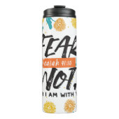 イザヤ語ではない恐怖の聖句の感動的デザイン タンブラー (正面)