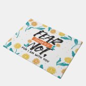 イザヤ語ではない恐怖の聖句の感動的デザイン ドアマット (アングル)