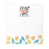 イザヤ語ではない恐怖の聖句の感動的デザイン ノートパッド (正面)