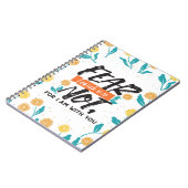 イザヤ語ではない恐怖の聖句の感動的デザイン ノートブック (左側)