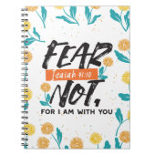 イザヤ語ではない恐怖の聖句の感動的デザイン ノートブック (正面)