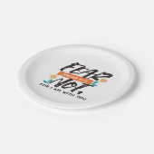 イザヤ語ではない恐怖の聖句の感動的デザイン ペーパープレート (アングル)