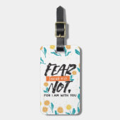 イザヤ語ではない恐怖の聖句の感動的デザイン ラゲッジタグ (正面縦)