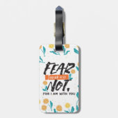 イザヤ語ではない恐怖の聖句の感動的デザイン ラゲッジタグ (裏面縦)