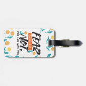 イザヤ語ではない恐怖の聖句の感動的デザイン ラゲッジタグ (裏面横)