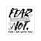 イザヤ語ではない恐怖の聖句の感動的デザイン ラバースタンプ (インプリント)