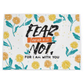 イザヤ語ではない恐怖の聖句の感動的デザイン ラージペーパーバッグ (正面)