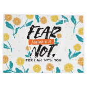 イザヤ語ではない恐怖の聖句の感動的デザイン ラージペーパーバッグ (裏面)