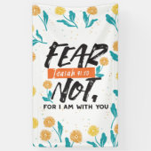 イザヤ語ではない恐怖の聖句の感動的デザイン 横断幕 (縦)