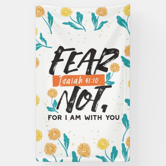 イザヤ語ではない恐怖の聖句の感動的デザイン 横断幕 (縦)