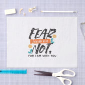 イザヤ語ではない恐怖の聖句の感動的デザイン 薄葉紙 (クラフト)