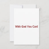 イザヤ10:33 KJVバイブル聖句フラットグリーティング カード (裏面)