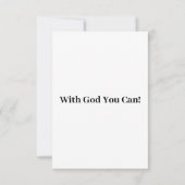 イザヤ10:33 KJV聖書の詩Picフラット挨拶 カード (裏面)