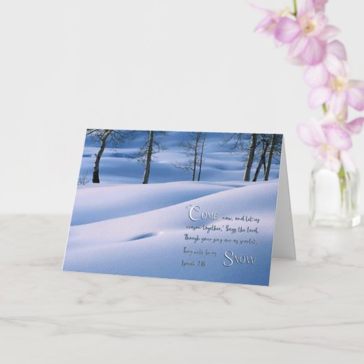 イザヤ1:18 感動的 カード (蘭)