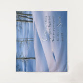 イザヤ1:18 感動的 タペストリー (正面)