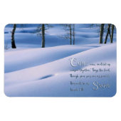 イザヤ1:18 感動的 マグネット (横)