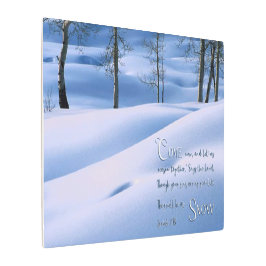 イザヤ1:18 感動的 メタルプリント