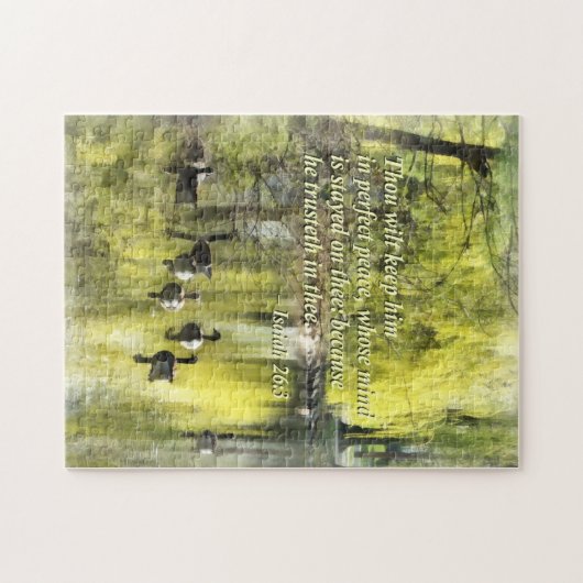 イザヤ26-3あなたは保彼を完全に平和にする ジグソーパズル (横)