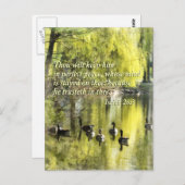 イザヤ26-3あなたは保彼を完全に平和にする ポストカード (正面/裏面)