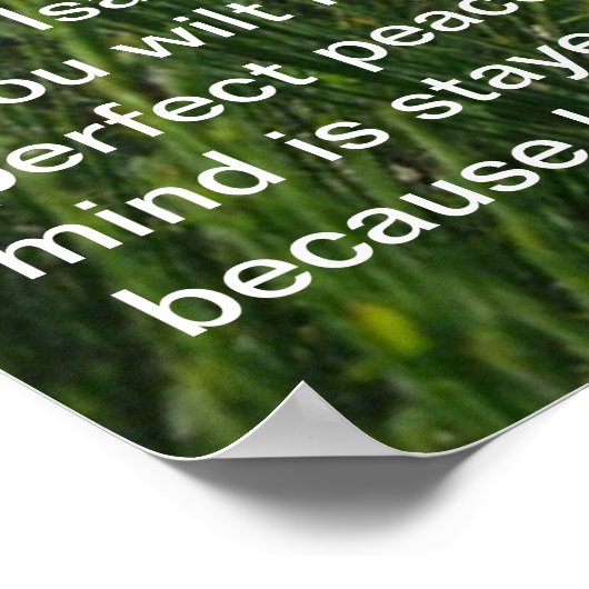 イザヤ26:3ポスター ポスター (角)