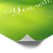 イザヤ26:3、オレンジポピー ポスター (角)