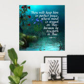 イザヤ26:3 ポスター (ホームオフィス)