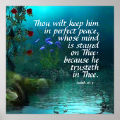 イザヤ26:3 ポスター (正面)