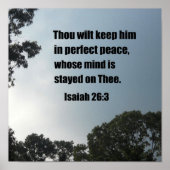 イザヤ26:3 ポスター (正面)