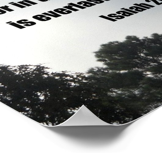 イザヤ26:4 ポスター (角)