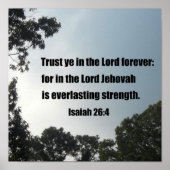 イザヤ26:4 ポスター (正面)