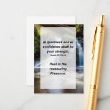 イザヤ30:15静かで自信は