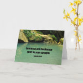 イザヤ30:15 カード (黄色い花)