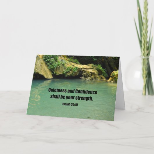 イザヤ30:15 カード (正面)