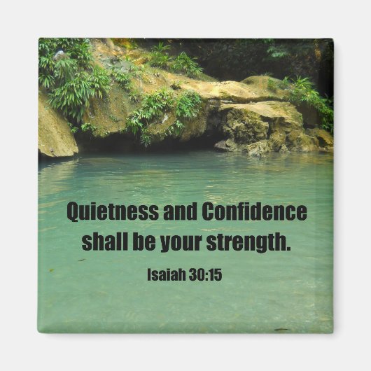 イザヤ30:15 マグネット (正面)