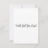 イザヤ30:1 KJVバイブル聖句Pic Flat Greeting Card カード (裏面)